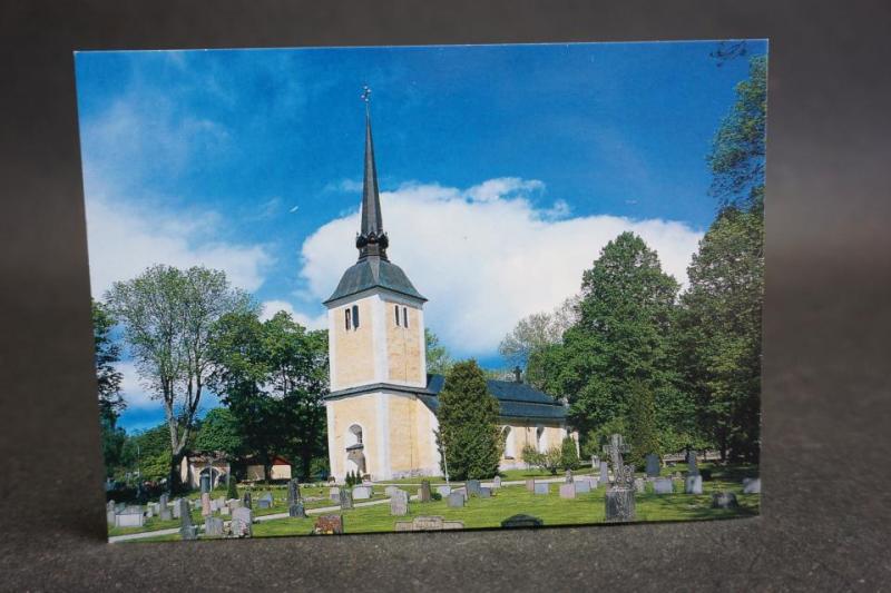 Himmeta kyrka  - äldre vykort - Västerås Stift