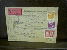 Paketavi med stämplade frimärken - 1962 - Stockholm 48 till Munkfors