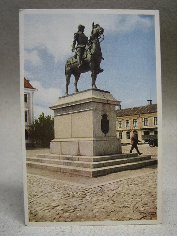 Gammalt vykort - Smålands regemente Eksjö