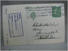 Stämplat Brevkort till C.C Sporrong & Co. fr. Göteborg 1923