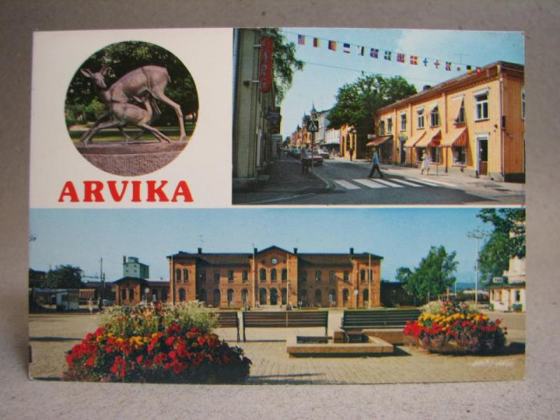 Järnvägsstation Folkliv Storgatan - Arvika 1986