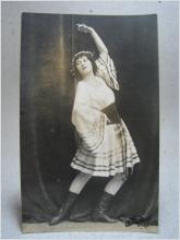 Antikt vykort Fotografi på skådespelerska Fotograf Almberg och Preinitz 1928