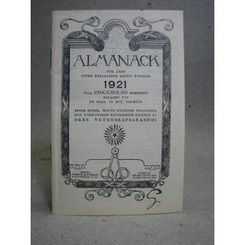 Almanack 1921