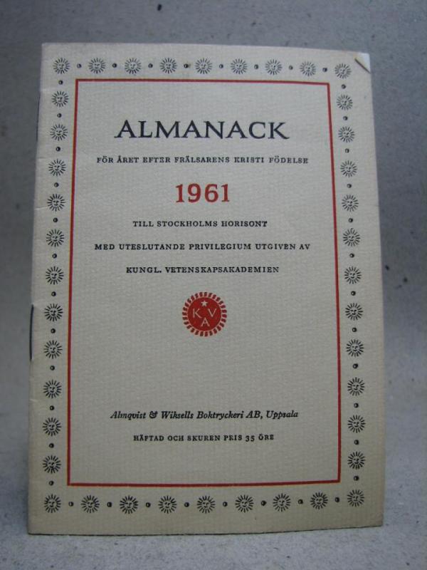Almanacka - 1961
