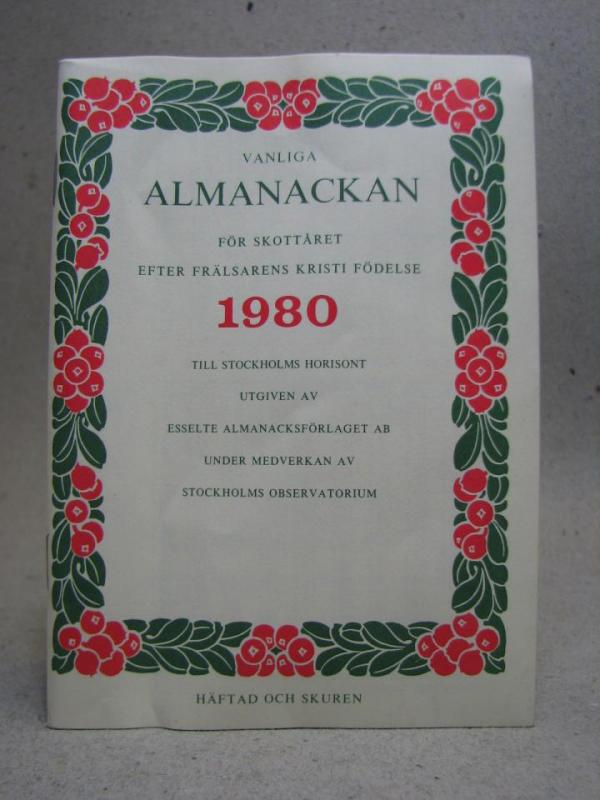 Almanacka - 1980