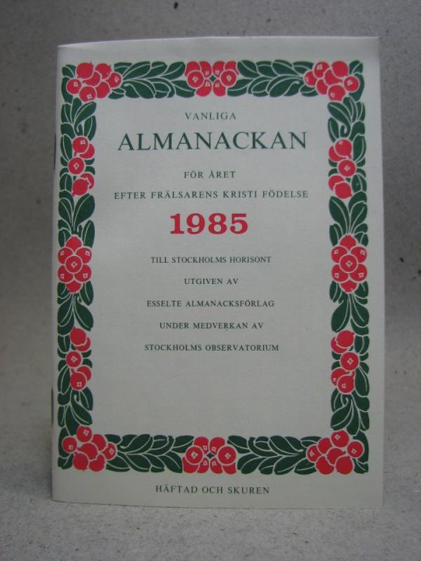 Almanacka - 1985