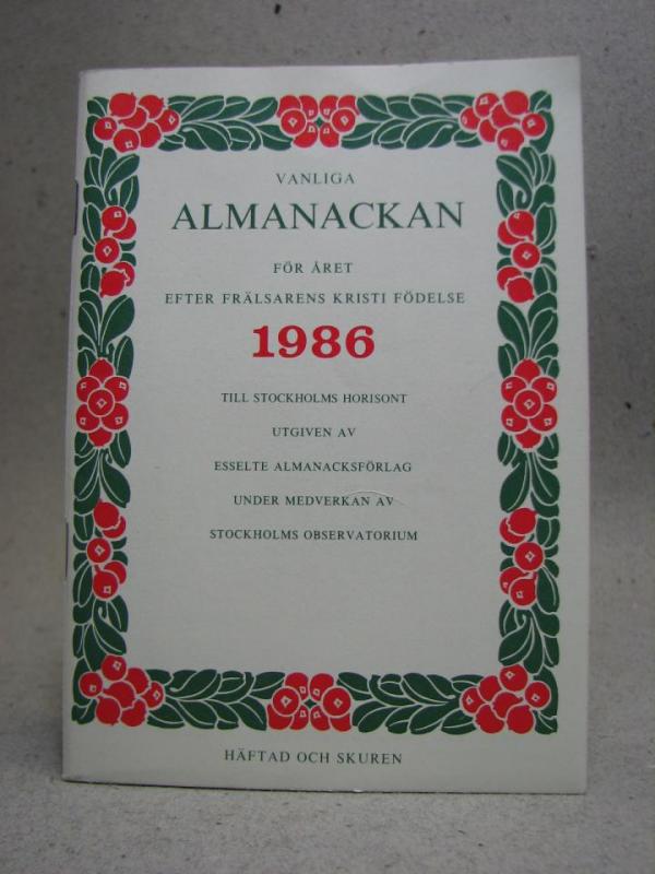 Almanacka - 1986