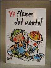 Norskt vykort - Vi fisker det meste! / Design: Annie