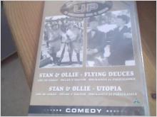 DVD: NY! Inplastad.Stan & Ollie (Helan & Halvan) Flying Deuces & Utopia.2 Movies on 1 disc.Svart/vit.nr.99092