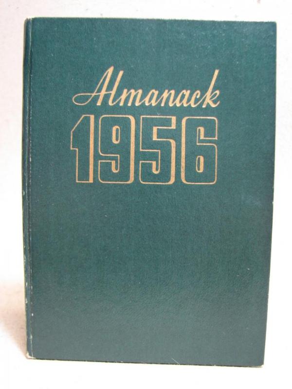 Almanacka - 1956 - Namnregister på insidan pärmen