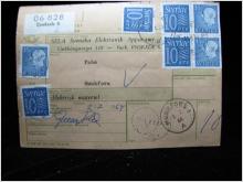 Adresskort med stämplade frimärken - 1964 - Enskede till Munkfors