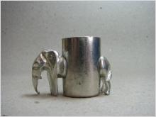 Elefant i metall ljusstake
