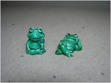 Miniatyr - 2 Gröna grodor
