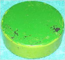 Målad hockeypuck från 70-talet? Ungdomsstorlek?