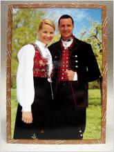 Oskrivet vykort/ H.K.H. Kronprins Haakon o Mette-Marit Norge