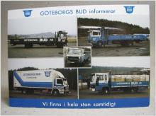 Äldre vykort - Lastbilar Göteborgs Bud grundat 1930