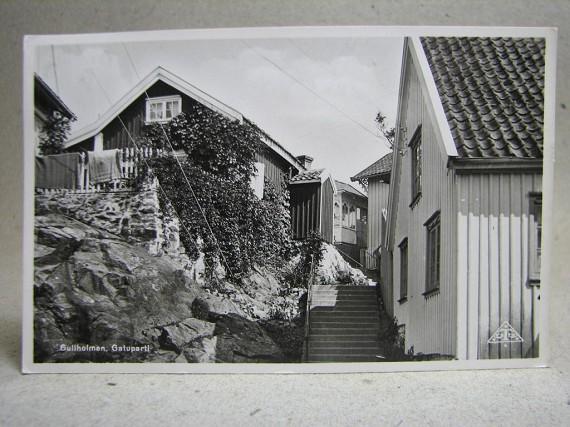Gatuparti Gullholmen 1943 Bohuslän skrivet Gammalt vykort