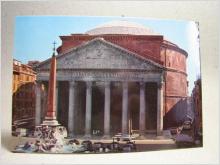 Vykort - Bilar vid Pantheon - Rom