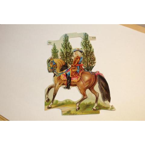Bokmärke - soldat med en häst
