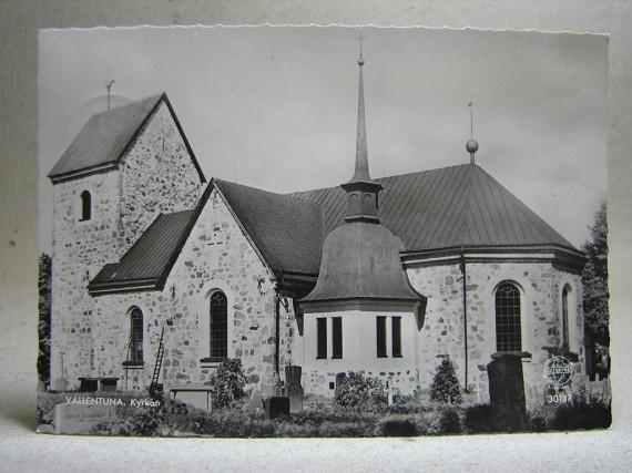 Äldre Vykort - Vallentuna Kyrkan 1960 - Pressbyrån