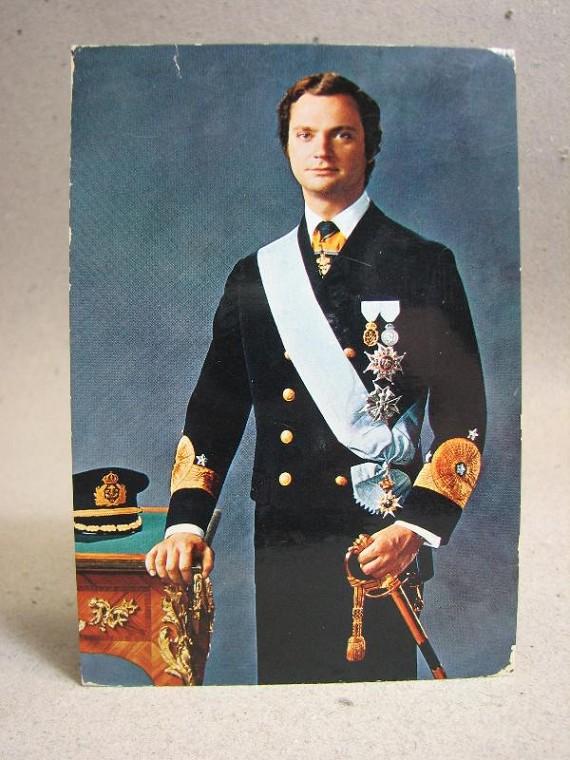 Äldre Vykort - Kung Karl Gustaf 1978