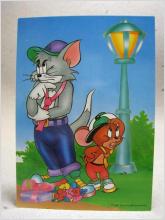 Oskrivet Fint Tecknat vykort Tom och Jerry
