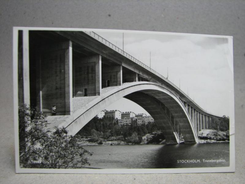 Vykort - Tranebergsbron - Stockholm 1950 - Pressbyrån
