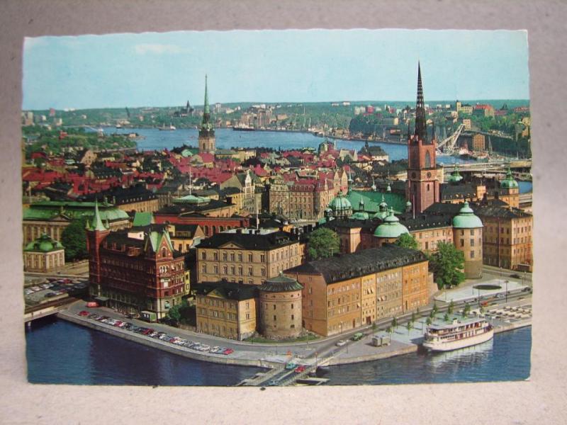 Vykort - Vy över Riddarholmen - Stockholm 1979