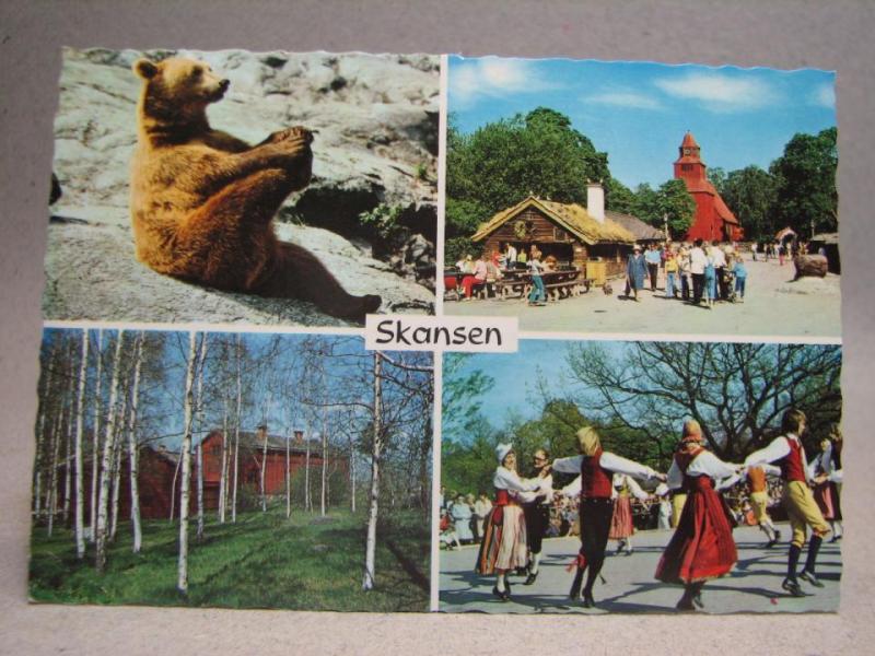 Vykort - Folkliv Djur på Skansen - Stockholm 1983