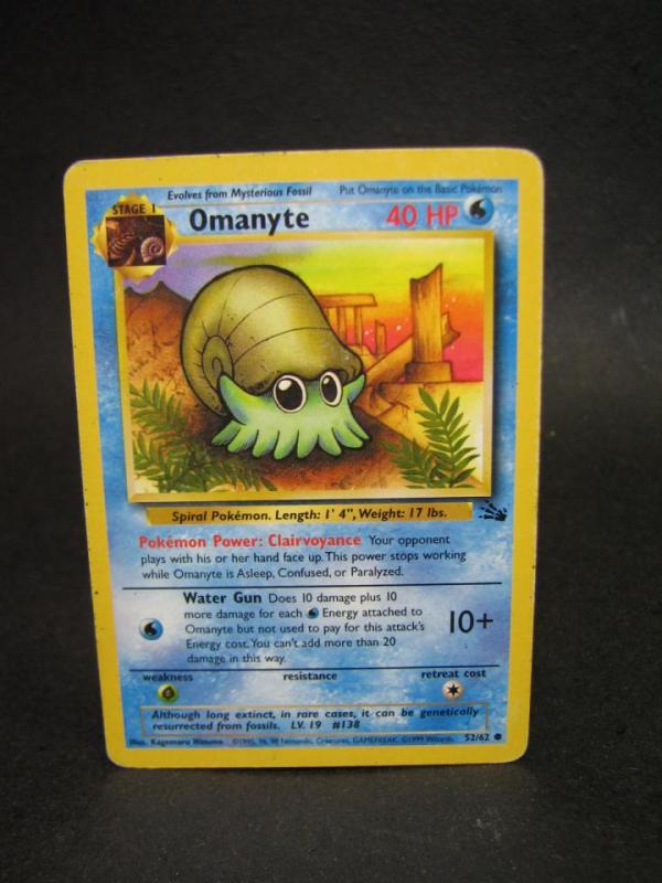 Pokémon spel / samlarkort - Omanyte 40 HP