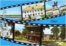 6 bilder på Eksjö vykort. ULTRA kort.