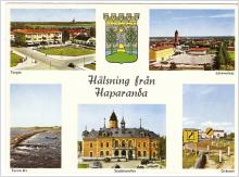Vykort, Norrbotten. Haparanda,Hälsning,,,1958,,ULTRA kort..