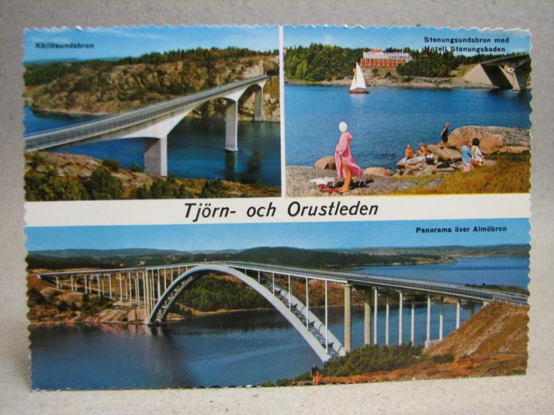 Tjörn och Orustleden   ...Fin svensk evenemang/ Ortstämpel - Nya Tjörnbron 9/11 1981