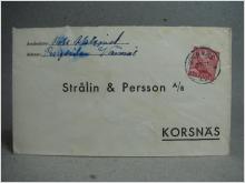 Försändelse med stämplat frimärke - Vännäs 21/11 -48