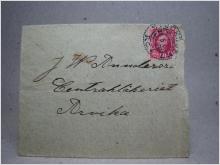 Försändelse med stämplat frimärke - Stockholm 29/5 1908