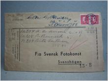 Försändelse med stämplade frimärken - Käringön 11/8 -34