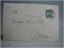 Försändelse med stämplat frimärke - Vebomark 14/5 1930
