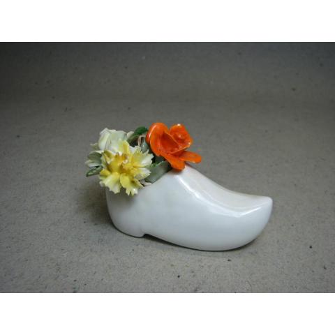 Porslisko Engelsk sko med blommor Fine Bone China
