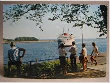 Vykort - Fartyg Folkliv Gotlandsfärjan - Oskarshamn 1973