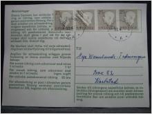 Adressändringskort med stämplade frimärken - 1964 - Söderköping