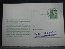 Lådbrevsgranskning med stämplade frimärken - 1964 - Karlstad