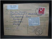 Adresskort med stämplade frimärken - 1962 - Karlstad till Munkfors