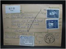 Adresskort med stämplade frimärken - 1962 - Väse till Munkfors