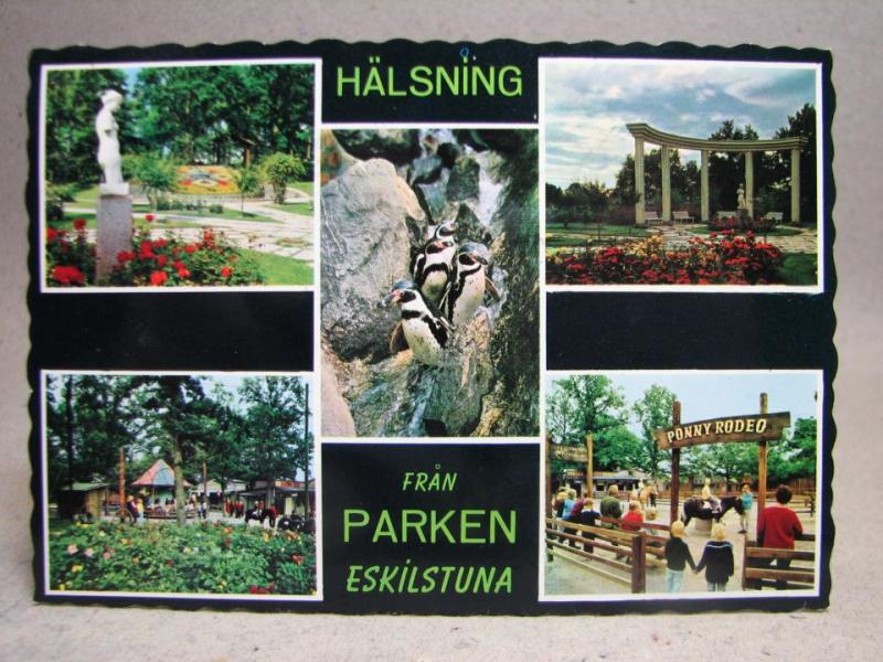Eskilstuna Parken flerbild - Äldre Vykort 1971