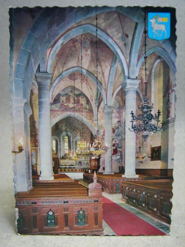 Dalhems kyrka Gotland = 2 stycken vykort