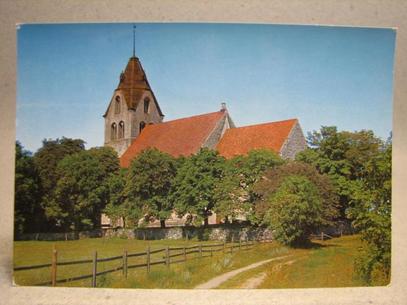 Grötlingbo  kyrka Gotland = 2 vykort