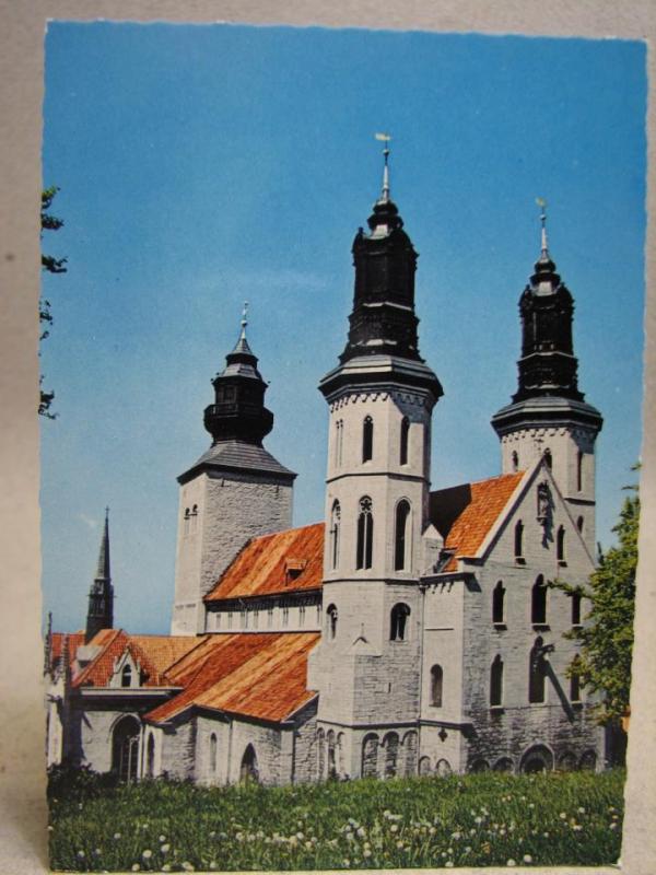 Sancta Maria  kyrka Gotland = 2 vykort