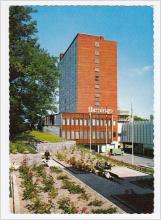 Oskrivet vykort med Hotell Flamingo i Solna