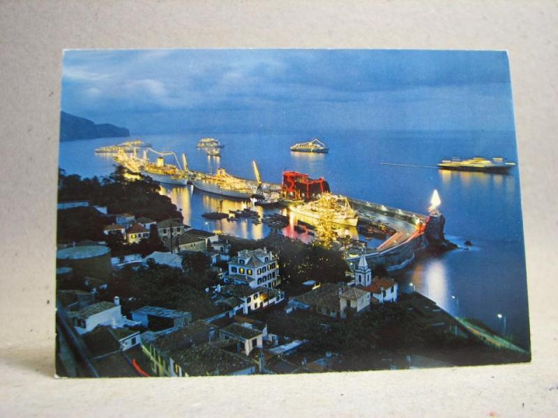 Vykort - Fartyg i hamn - Funchal Madeira