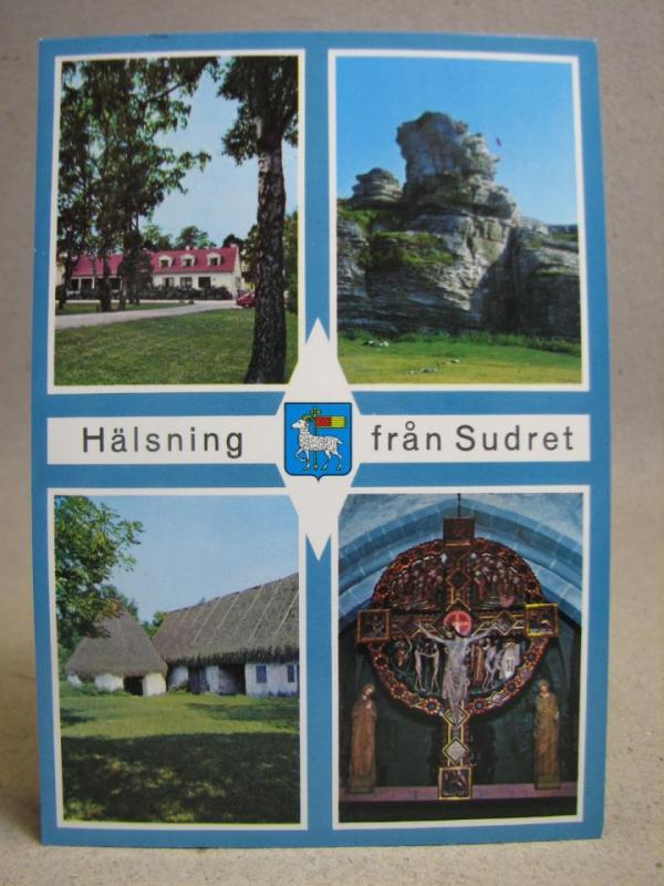 Vykort Gotland -  Sudret - Flerbild